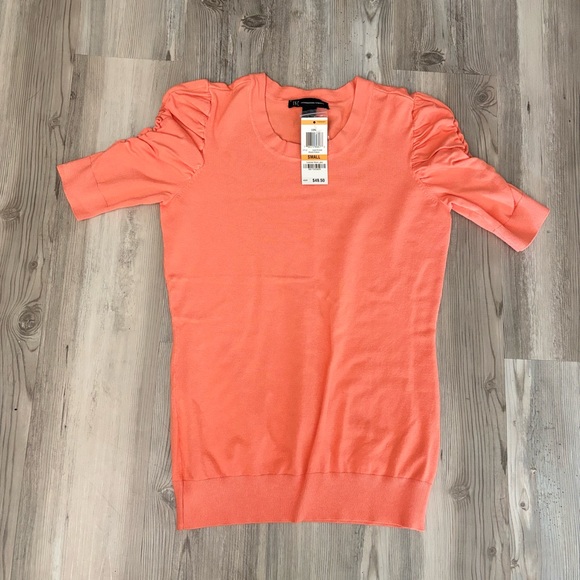 INC International Concepts Coral Crew Neck Sweater NWT - Picture 1 of 6